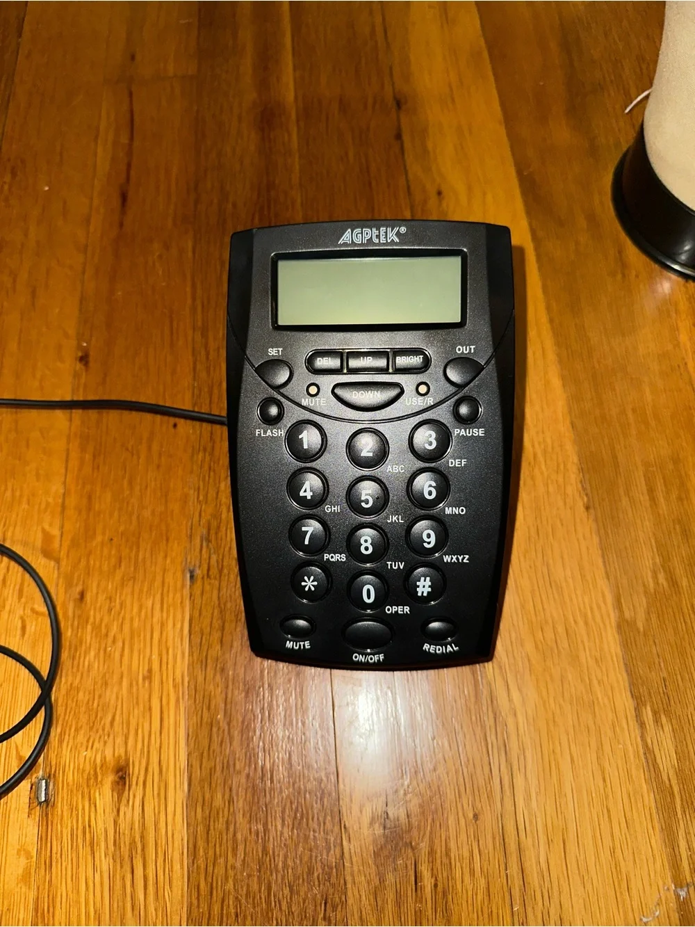 Call Center Headset Telephone - Brown